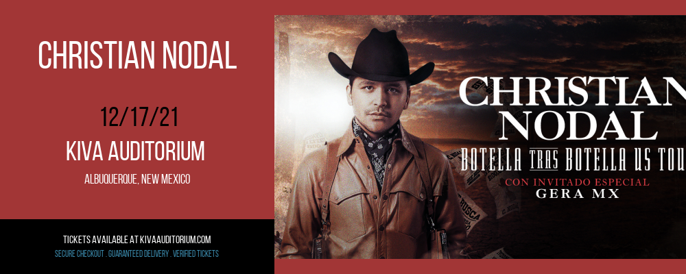 Christian Nodal at Kiva Auditorium tickets Christian Nodal at Kiva Auditorium
