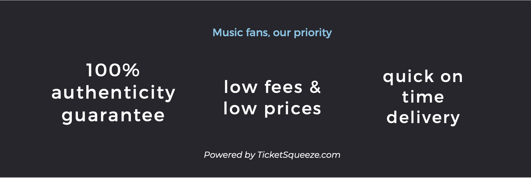 Kiva Auditorium  ticket guarantee