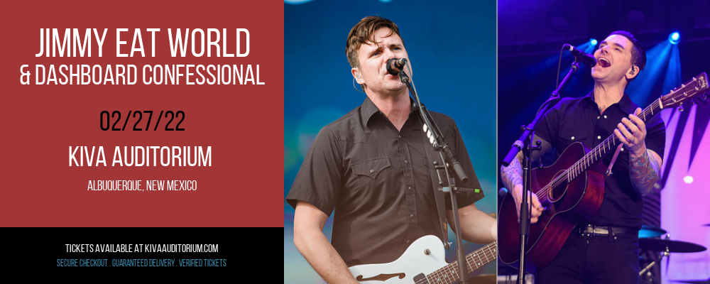 Jimmy Eat World & Dashboard Confessional at Kiva Auditorium tickets Jimmy Eat World & Dashboard Confessional at Kiva Auditorium