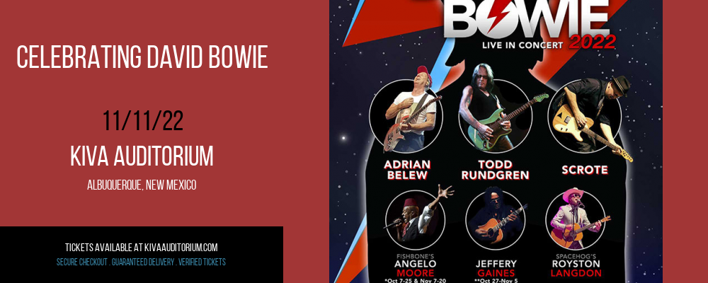 Celebrating David Bowie at Kiva Auditorium